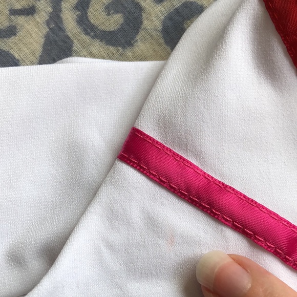3 For $25 Y2K A. Byer White With Red and Pink Ribbon Halter Top - Picture 5 of 5